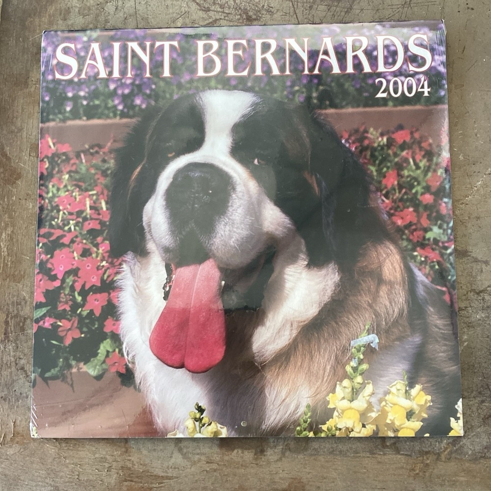 2004 Saint Bernard Vintage Sealed Collectors Edition Calendar USA